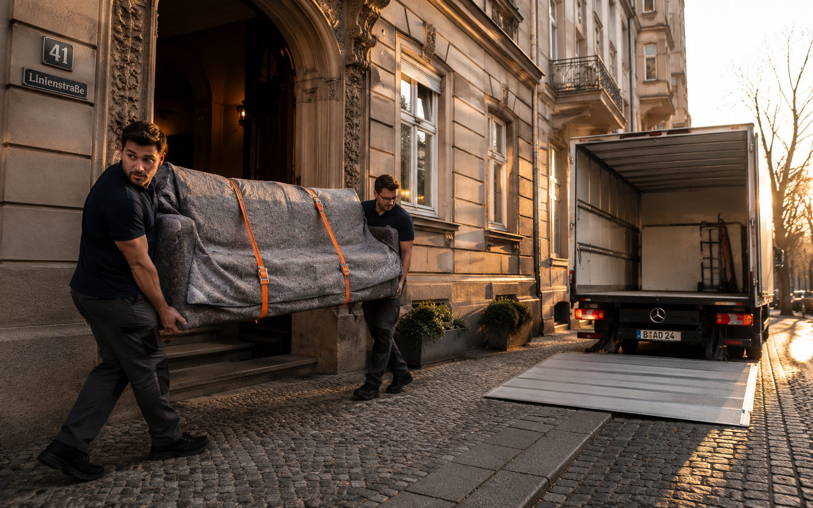 Sorgfältiges Einpacken